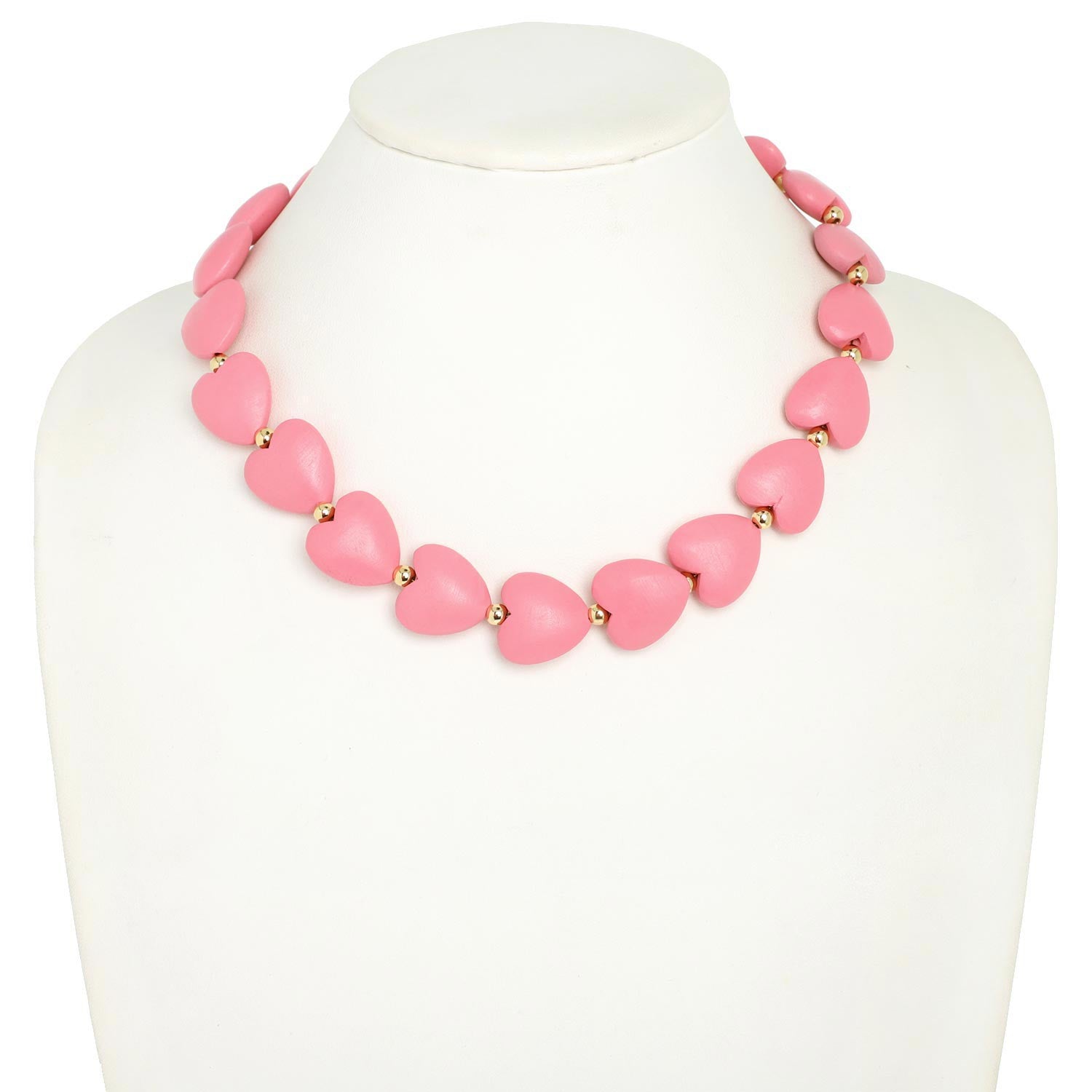 HEART SHAPED BEAD NECKLACE - N13742