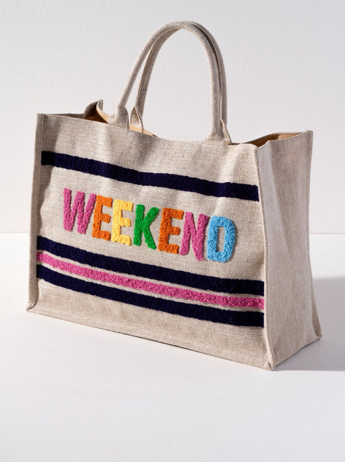 WEEKEND BEACH TOTE - NATURAL - 01-BK-008NA