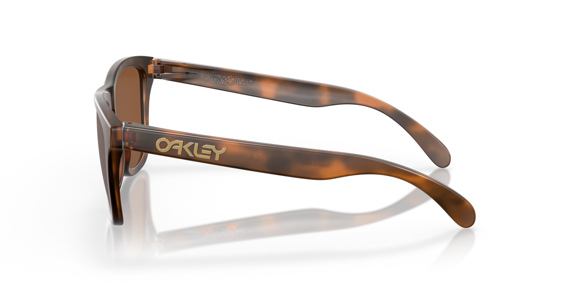 Oakley Frogskins Sunglasses Matte Tortoise Prizm Tungsten Lens - 9013-C555