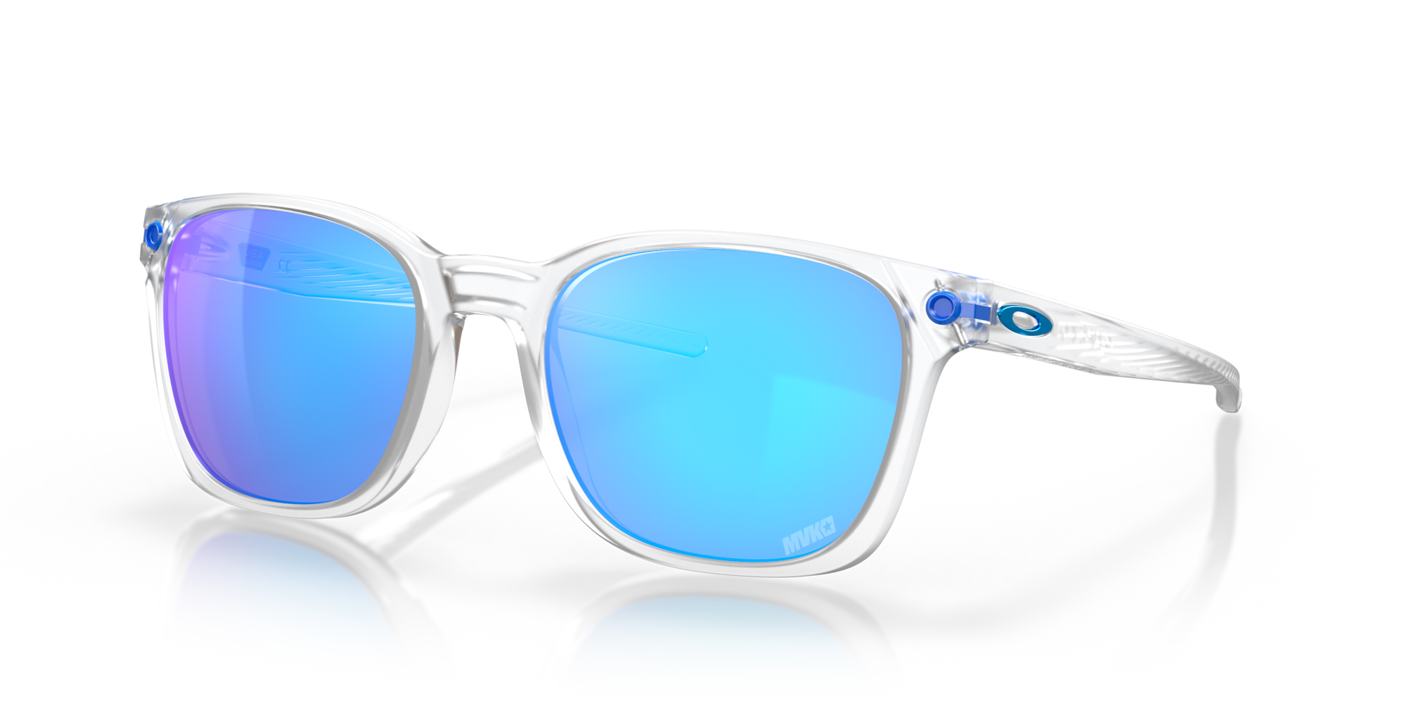 Oakley OJECTOR Matte Clear/Prizm Sapphire Sunglasses - 9018-1155