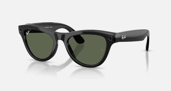 RAY-BAN META SKYLAR - SHINY BLK W/ G15 GREEN - 4014-60171