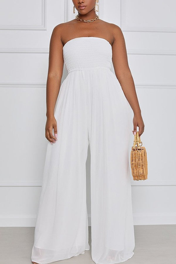 WIDE LEG JUMPSUIT - LF00033669-C