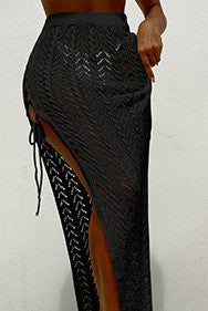 HIGH-SLIT KNIT BEACH SKIRT - NF00166799