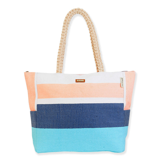 GUADALAJARA PAPER STRAW TOTE - CORAL - CE6473A