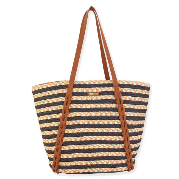 PAPERSTRAW TOTE - BLACK - CE6575B