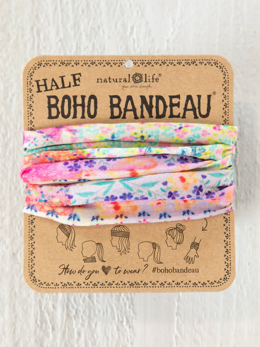 HALF BOHO BANDEAU HEADBAND - PATCHWORK - BBW000162