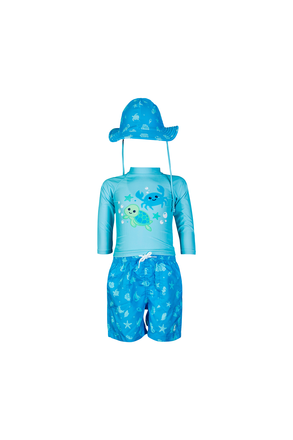 TODDLER 3-PIECE SET - HAT / RASHGUARD / BOTTOM - K952L-T