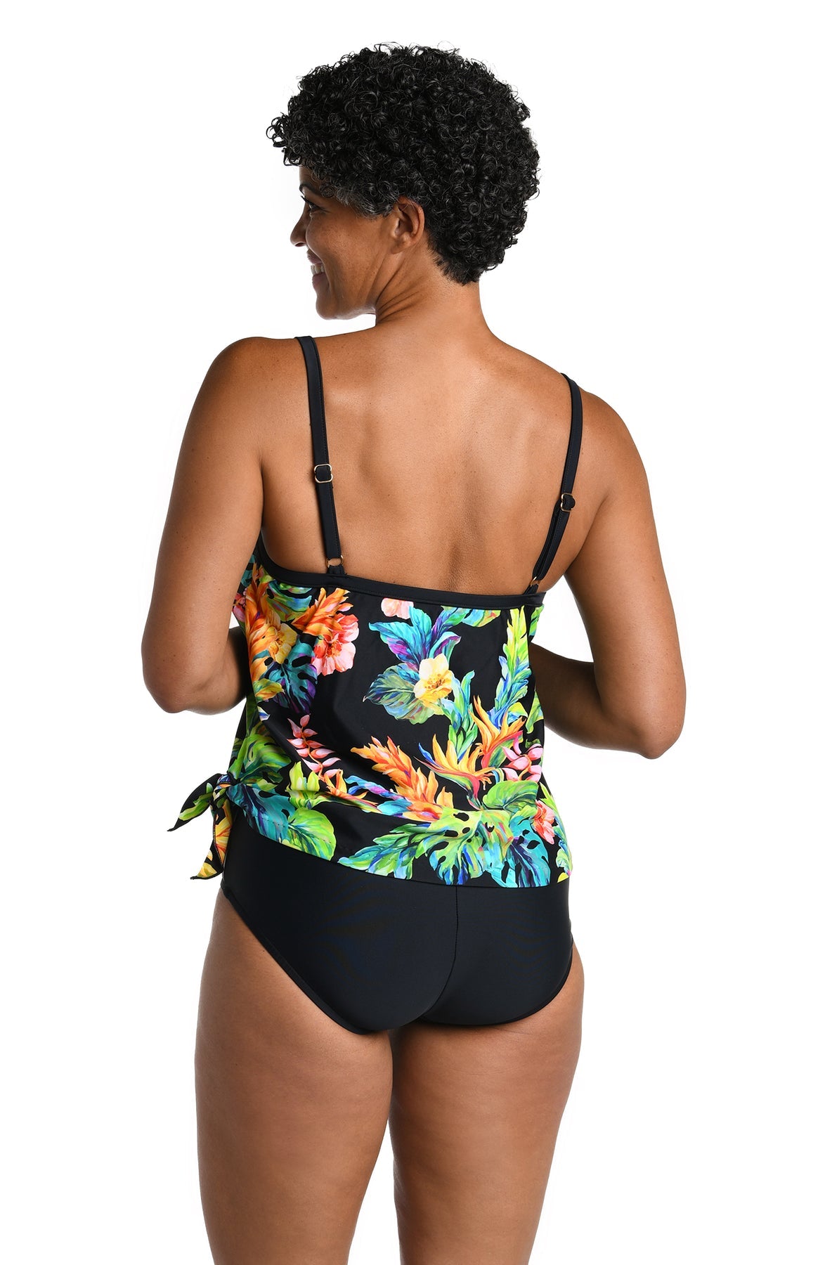 OAHU SCOOP NECK FAUX TANKINI - MM4DR12