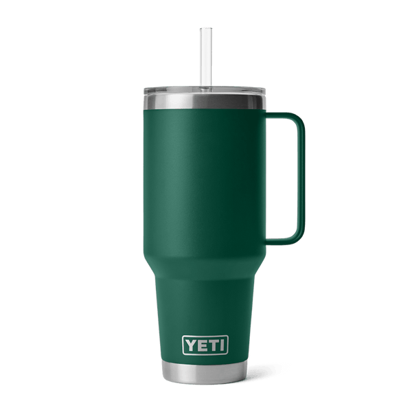 YETI RAMBLER 42oz STRAW MUG BLACK FOREST GREEN - YRMSTR42BFG