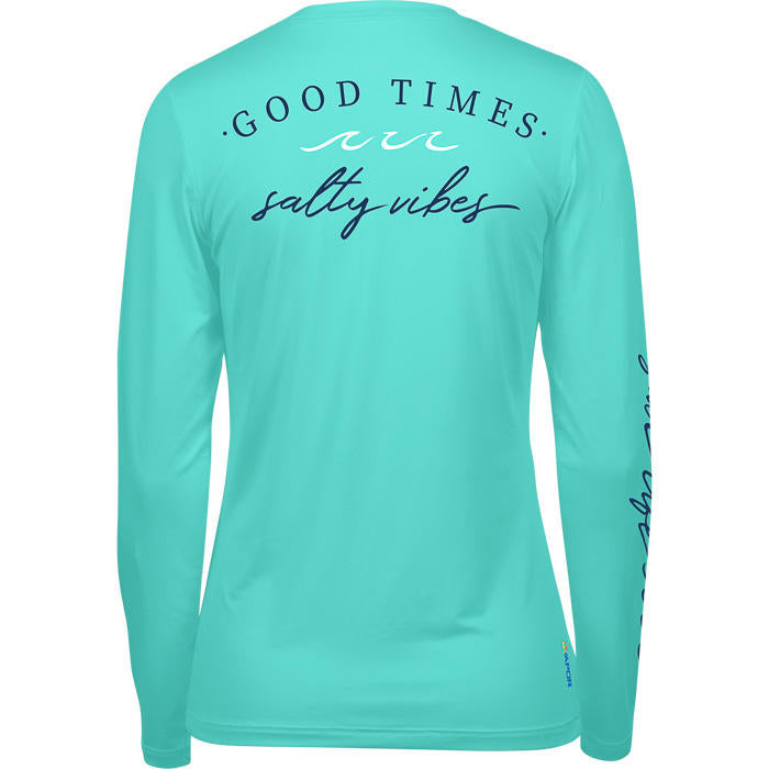 Good Times Salt Vibes Long Sleeve Performance Tee - SLJ6040