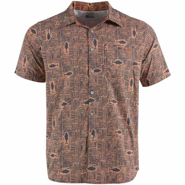 TIKI TUNA SHORT SLEEVE WOVENSHIRT - SLM30239