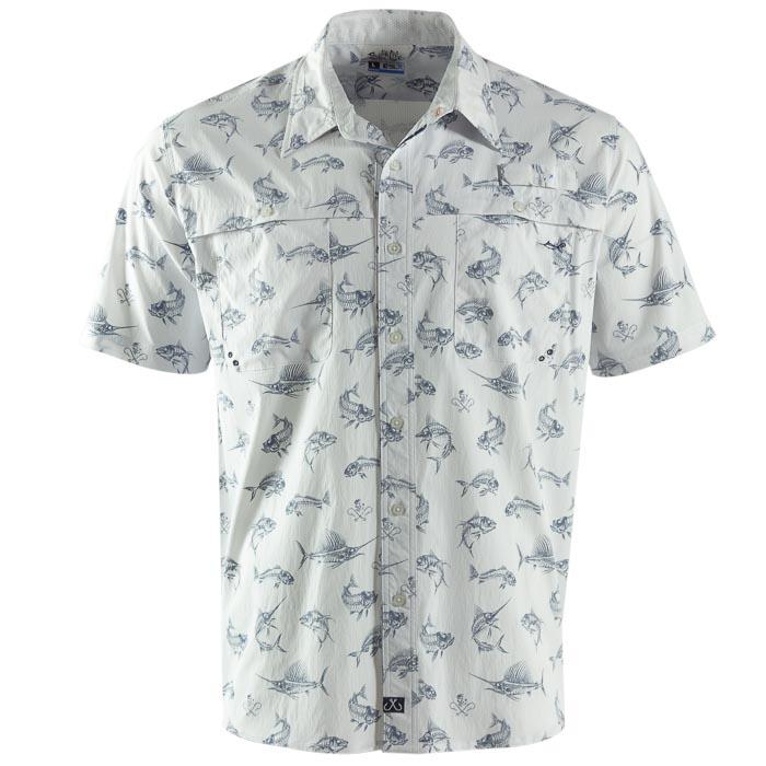 FISH N BONES SHORT SLEEVE WOVEN SHIRT - SLM30286