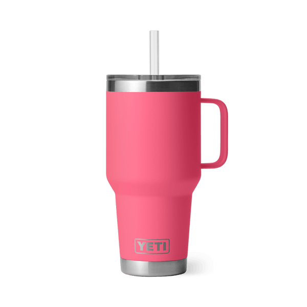 RAMBLER 35 OZ STRAW MUG TROPICAL PINK - YRMSTR35TRPK