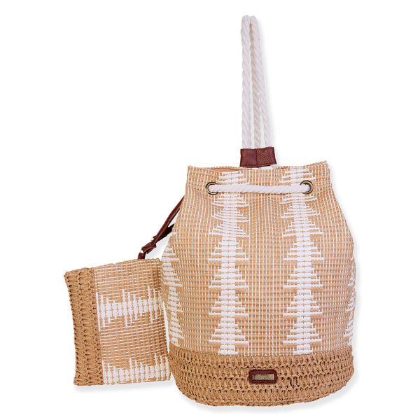 PAPERSTRAW BACKPACK - TAN - CE6623A