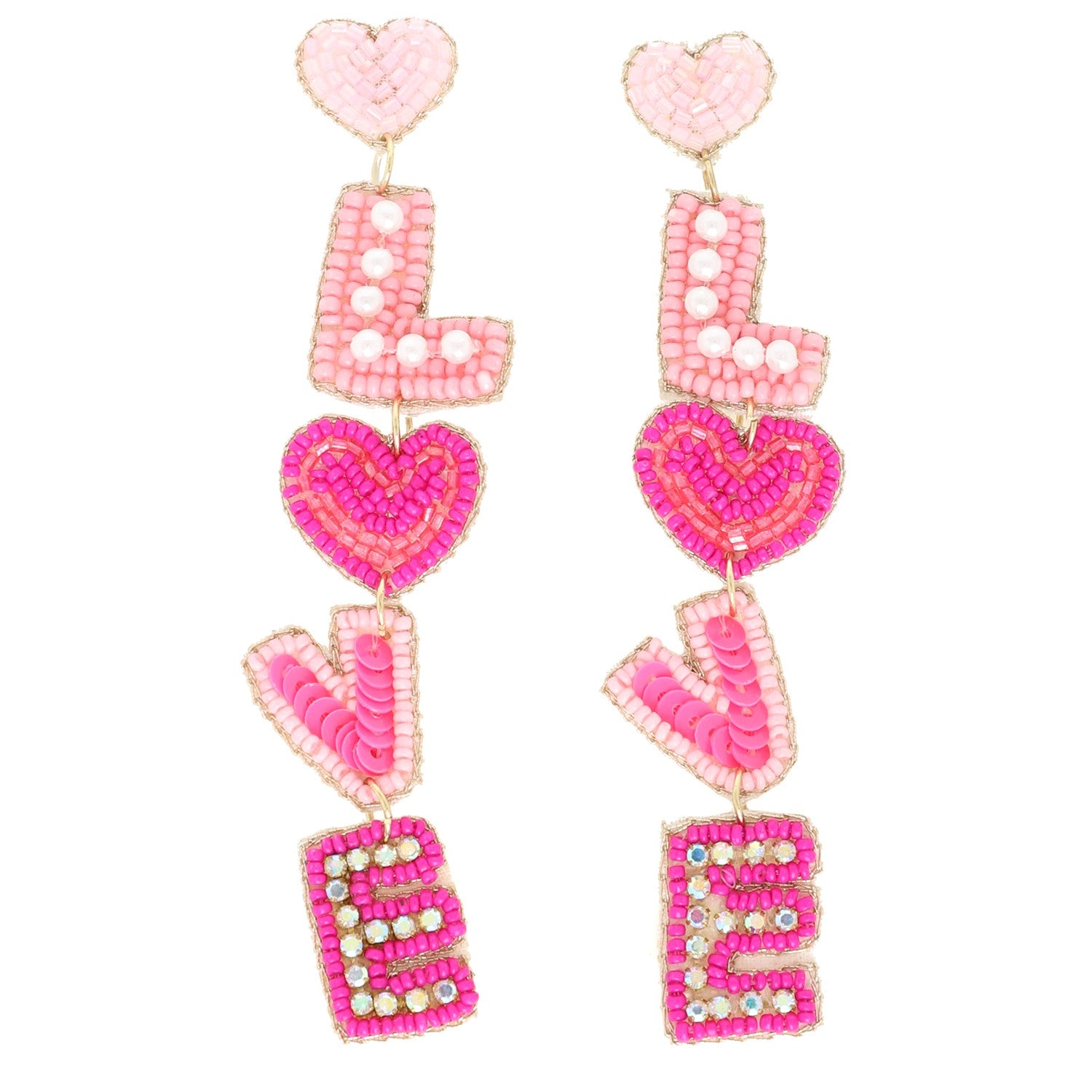 LOVE DANGLE EARRINGS - E13799