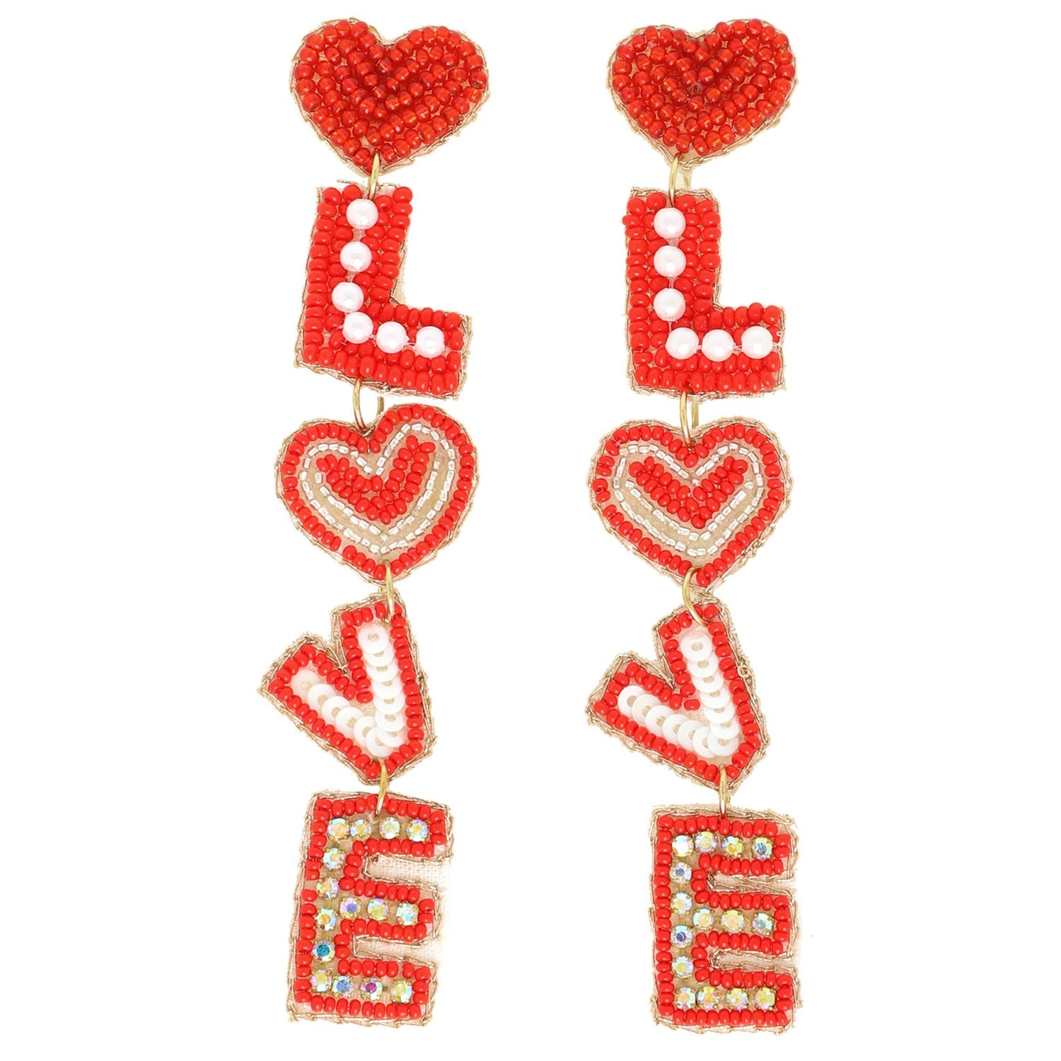 LOVE DANGLE EARRINGS - E13799