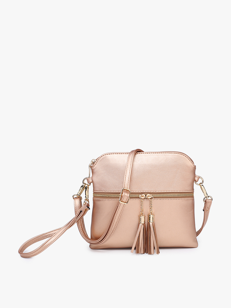 TARA ARROWHEAD CROSSBODY BAG TAN/WHITE - M1785-1090