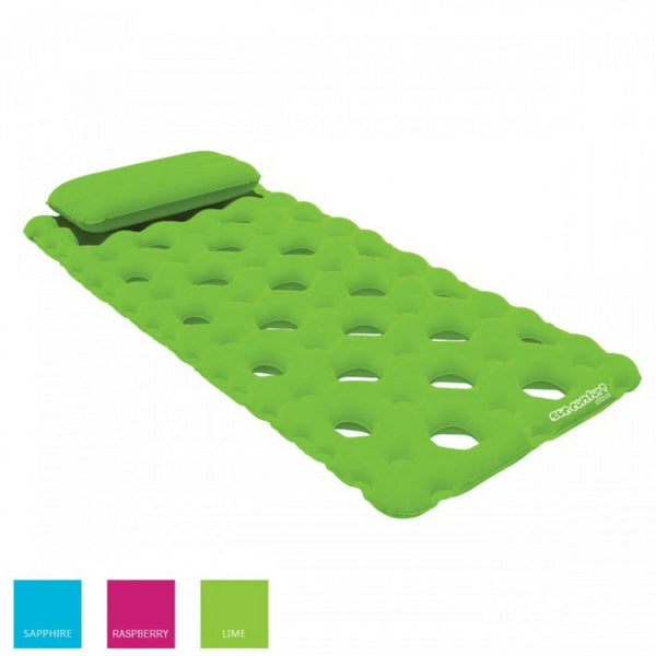 POOL MATTRESS SUEDE LIME - AHSC-022