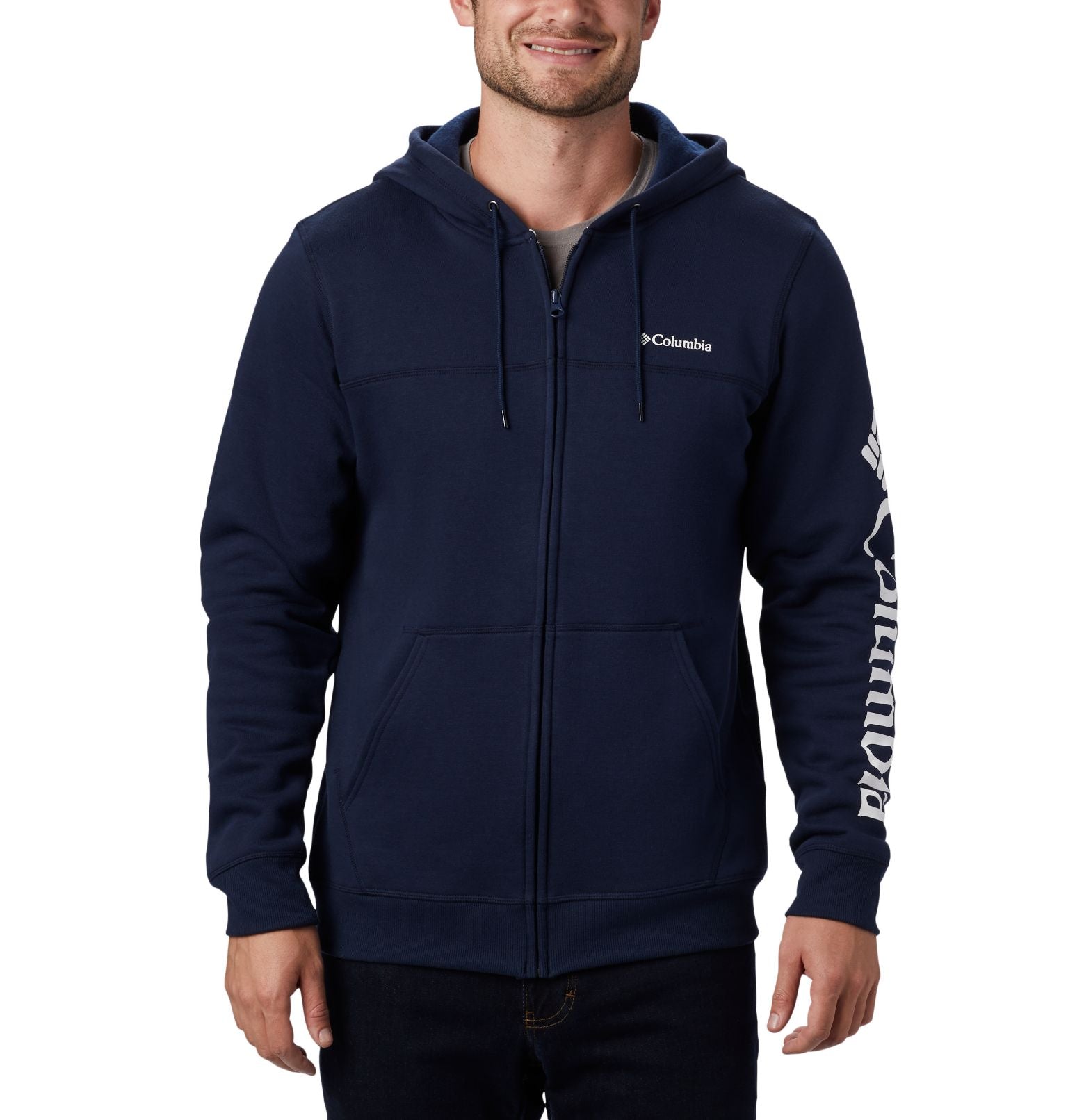 Men's Columbia™ Logo Full Zip Fleece Hoodie - 1889161