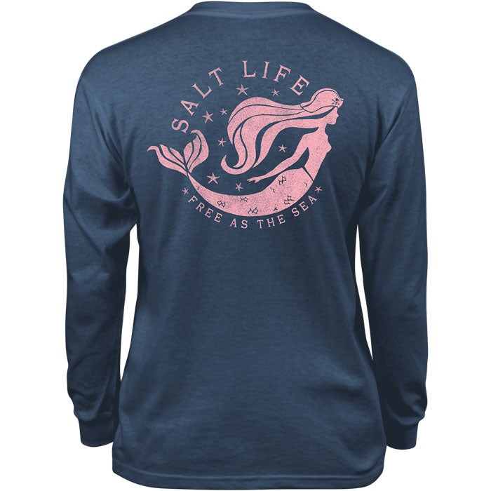 FREE AS THE SEA LONG SLEEVED YOUTH TEE - SLY1339