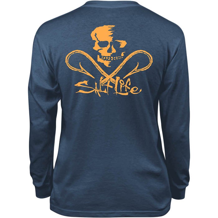 SKULL AND HOOKS LONG SLEEVED YOUTH TEE - SLY1334