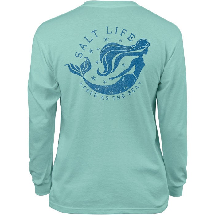 FREE AS THE SEA LONG SLEEVED YOUTH TEE - SLY1339
