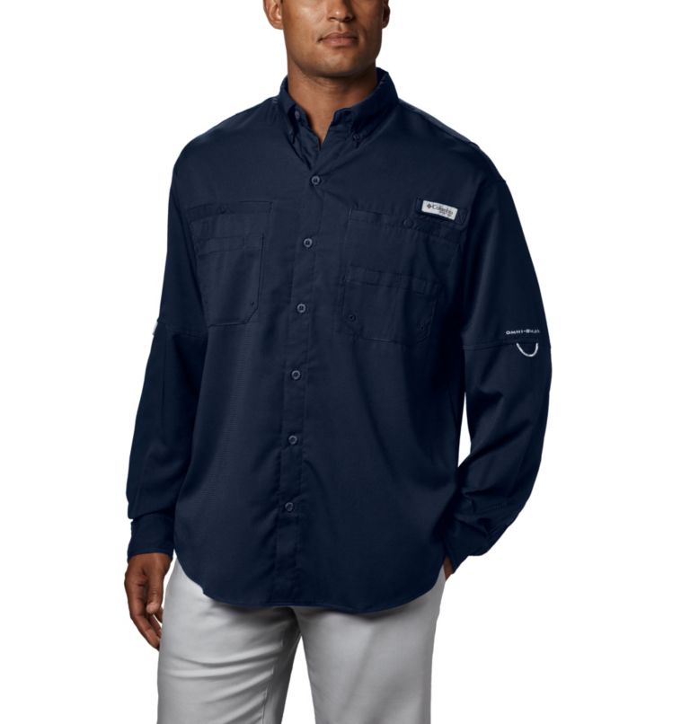 Columbia PFG Super Tamiami Long-Sleeve Shirt for Men - Key West Blurcheck -  M