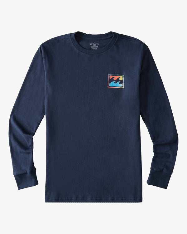 BOYS CRAYON WAVE LONG SLEEVE TEE - ABBZT00190