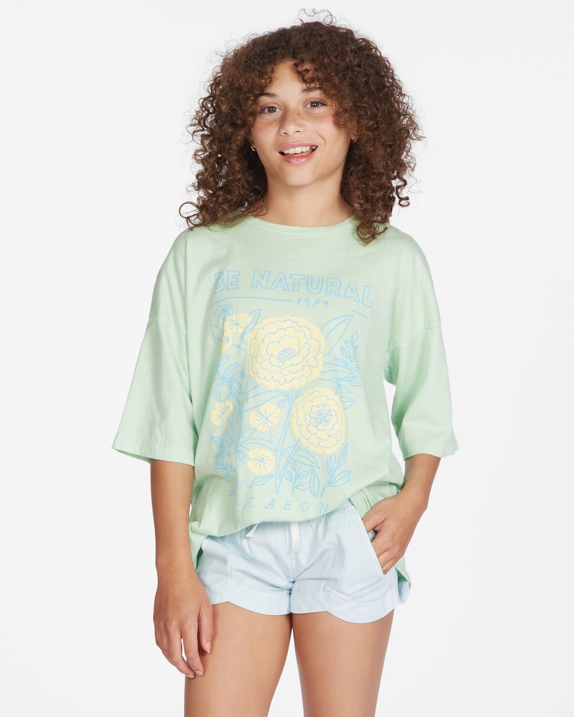 GIRLS NATURAL HI BOYFRIEND TEE - ABGZT00260