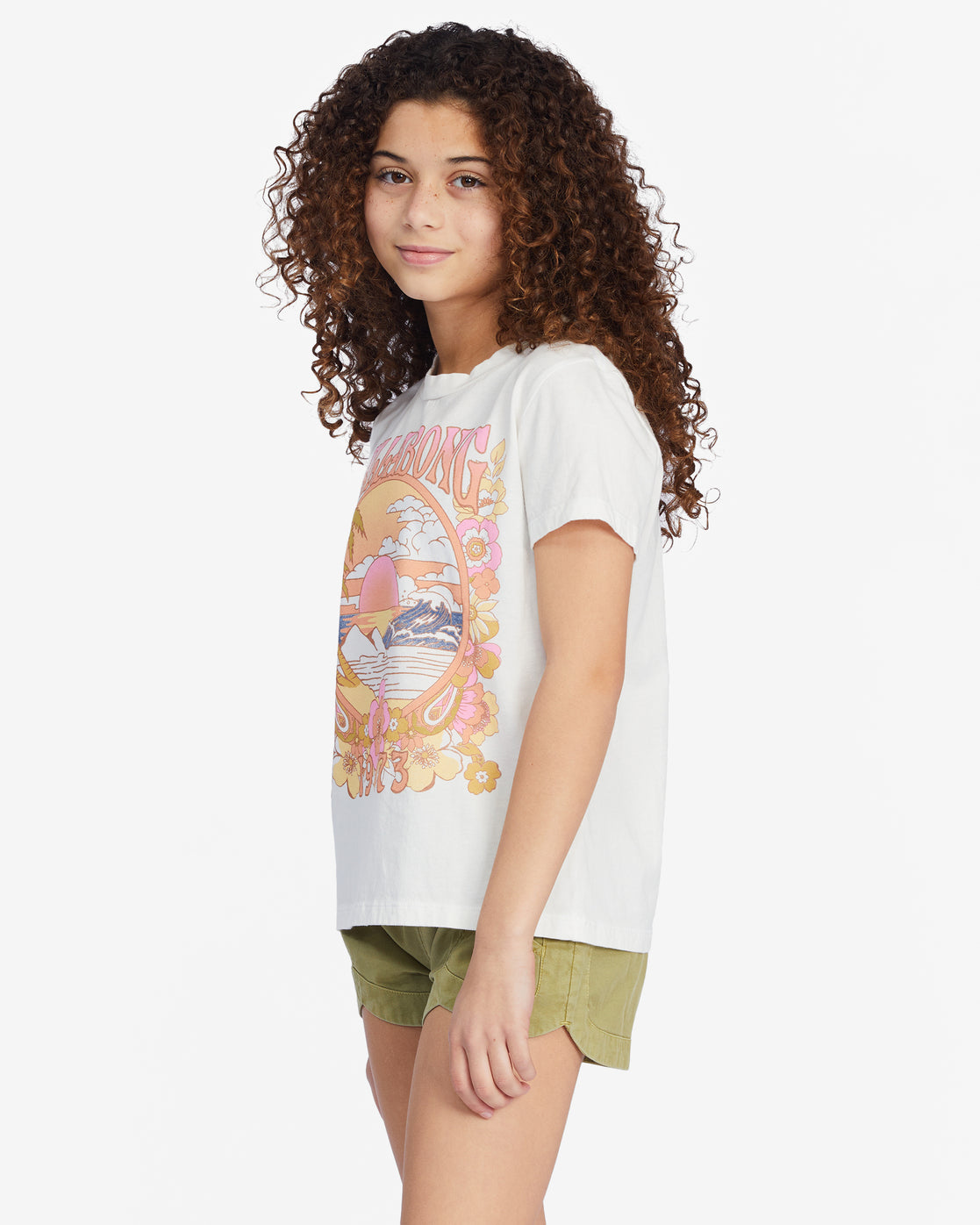 Girls' Sunshine Soul Graphic Boyfriend T-Shirt - ABGZT00332