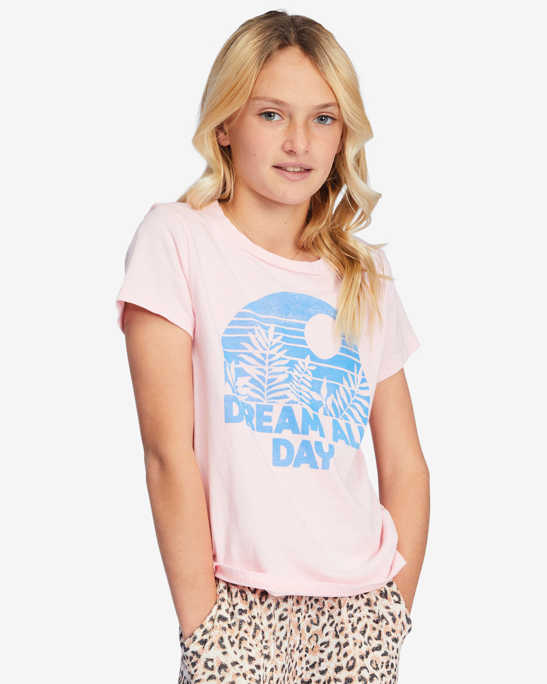 Girls' Dream All Day Graphic Boyfriend T-Shirt - ABGZT00333