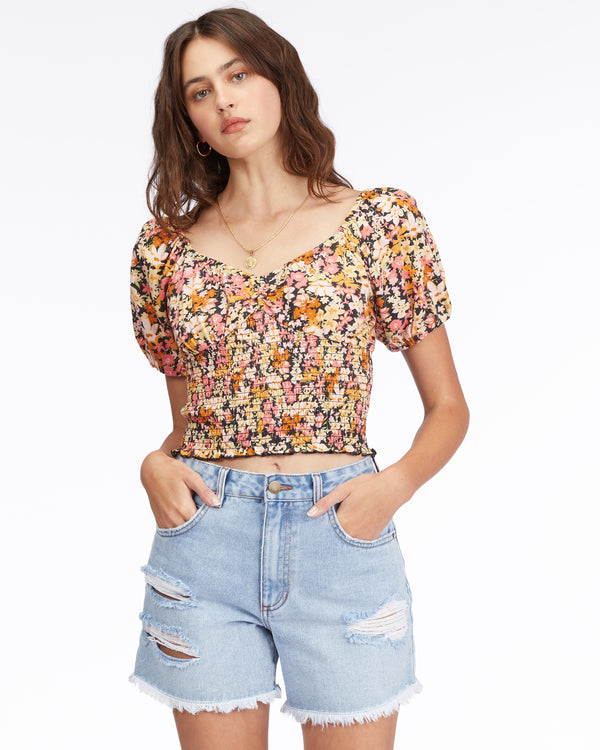 Get Along Puff Sleeve Top - ABJKT00384