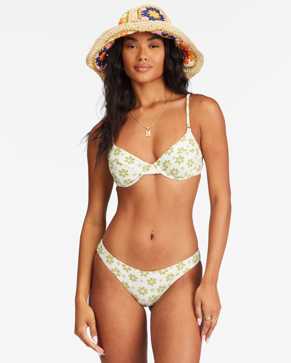 Daisy Chain Tropic Bikini Bottoms - ABJX400611