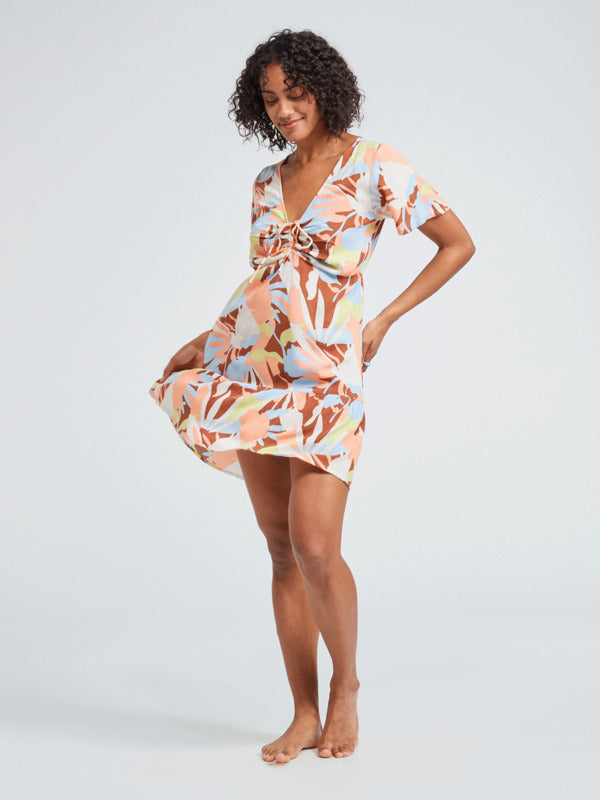 Summer Flow Printed Mini Dress - ERJWD03675